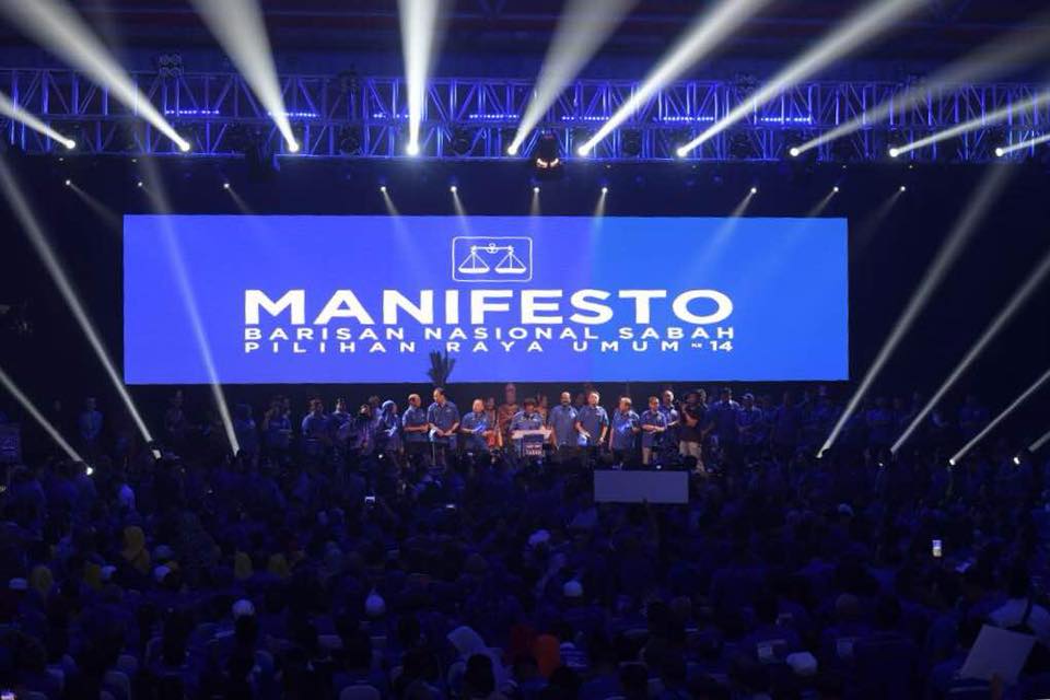 Manifesto BN Sabah- 20 Perkara Tema ‘Tanah Airku Maju’  