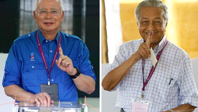 Najib di Pekan, Dr Mahathir mengundi di Alor Setar 