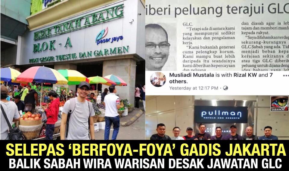 Selepas 'berfoya-foya' gadis Jakarta, balik Sabah Wira Warisan minta jawatan GLC