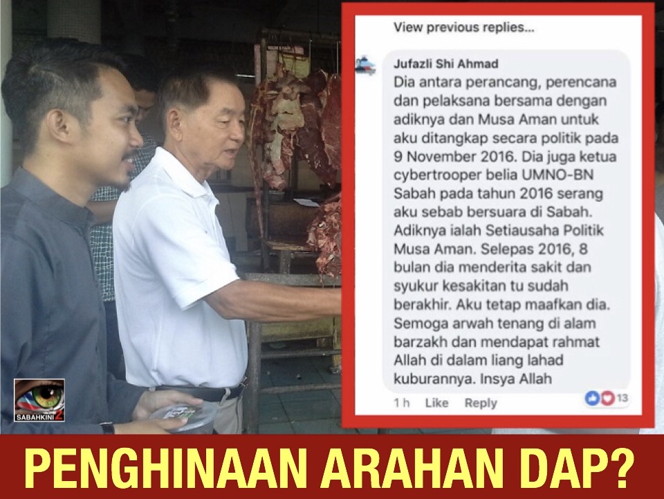Setiausaha Politik DAP Kota Kinabalu Hina Arwah di Kecam Netizen