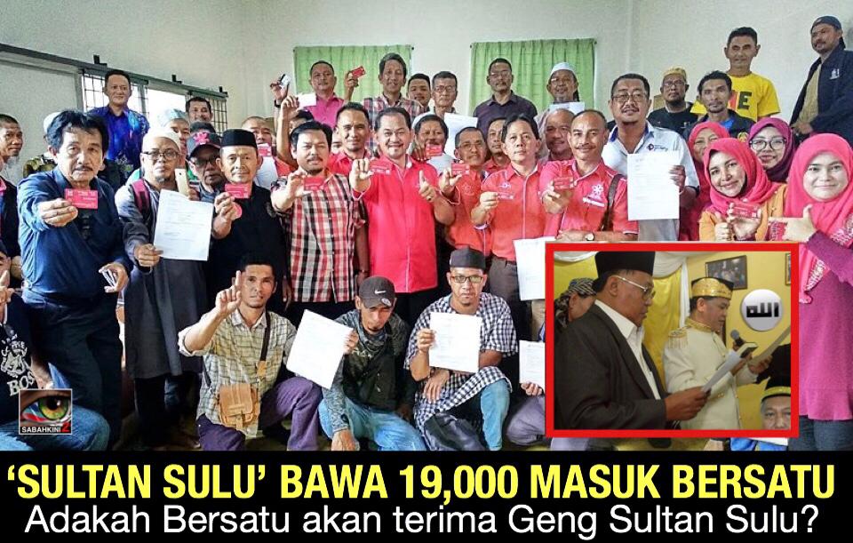 'Sultan Sulu' daftarkan 19,000 penyokongnya sertai Bersatu di Sabah