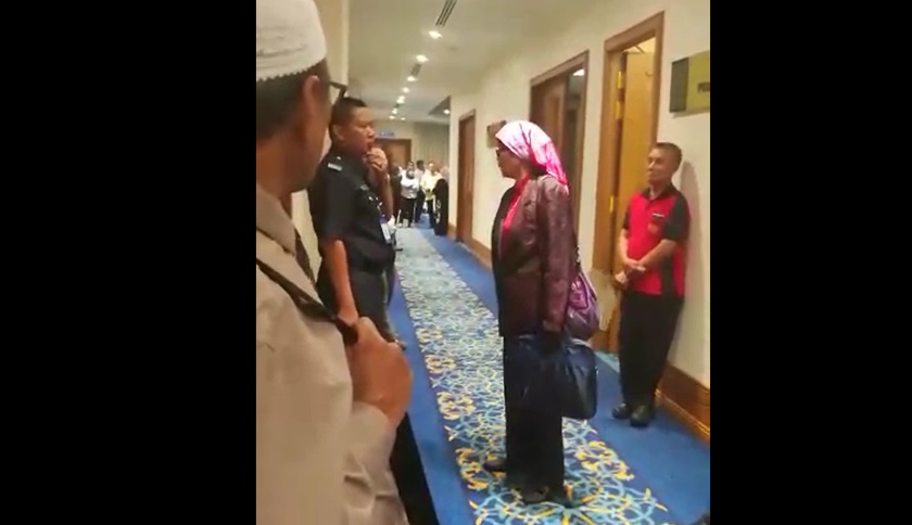Video 'Makcik' mengamuk dihalang jumpa Ketua Menteri Sabah tular