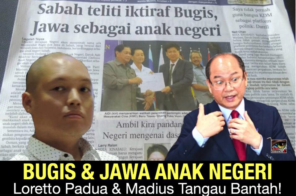 Menteri Warisan mahu iktiraf Bugis, Jawa Anak Negeri tapi SUA Warisan dan TKM Sabah bantah!