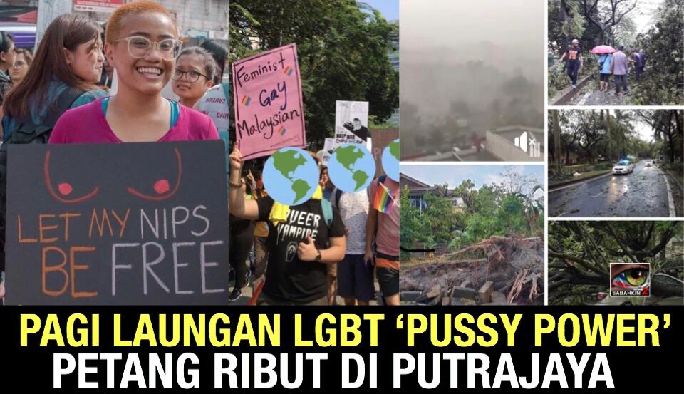 Pagi laungan LGBT di Kuala Lumpur petang ribut di Putrajaya