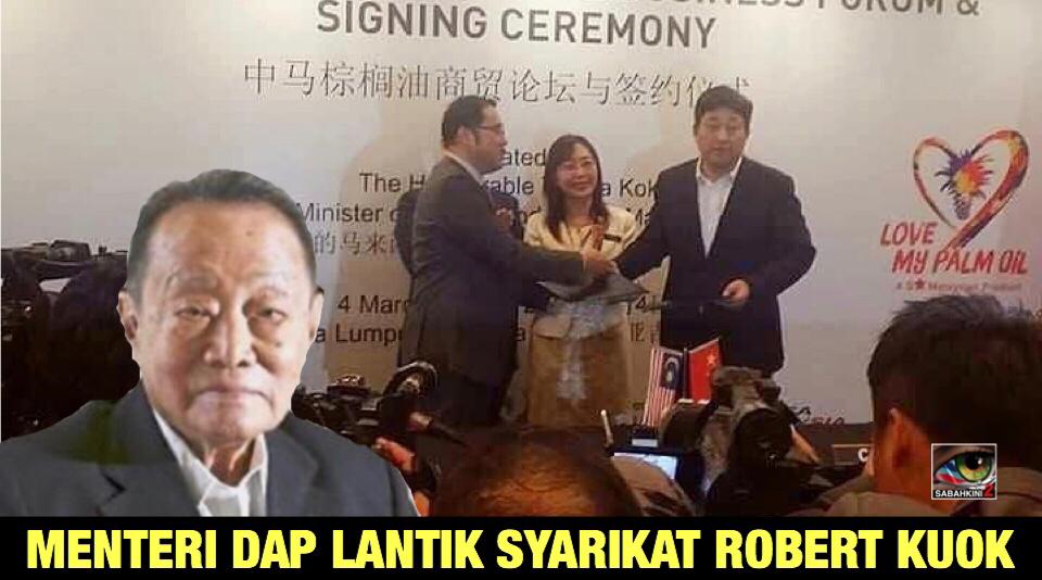 Menteri DAP lantik Robert Kuok monopoli minyak kelapa sawit ke China