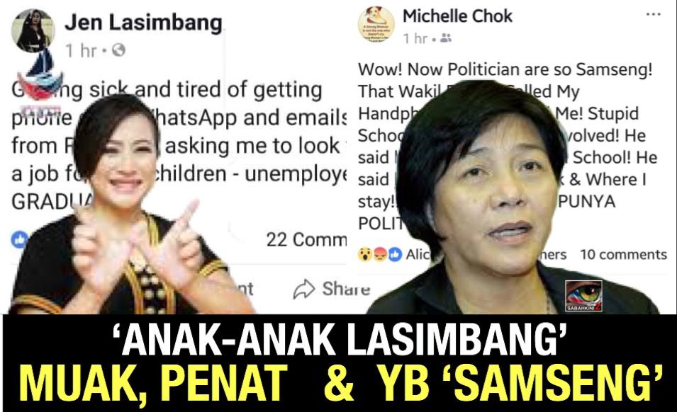  “Anak-anak Lasimbang’ Pembantu Menteri pemalas, biadap dan Samseng!- Netizen Penampang