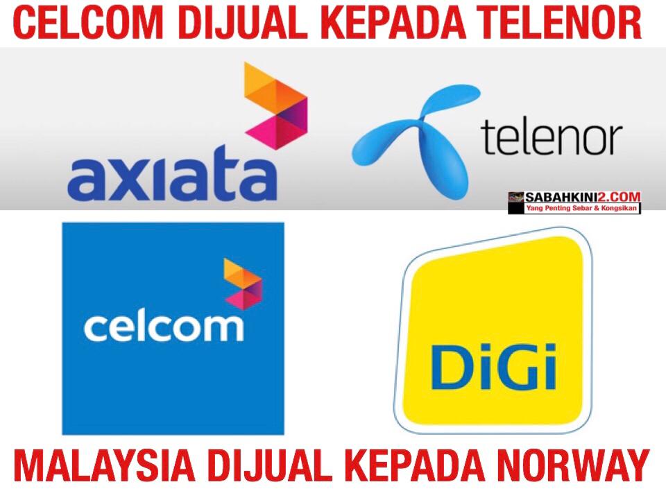 Celcom dijual kepada Telenor Norway bukan lagi milik Malaysia