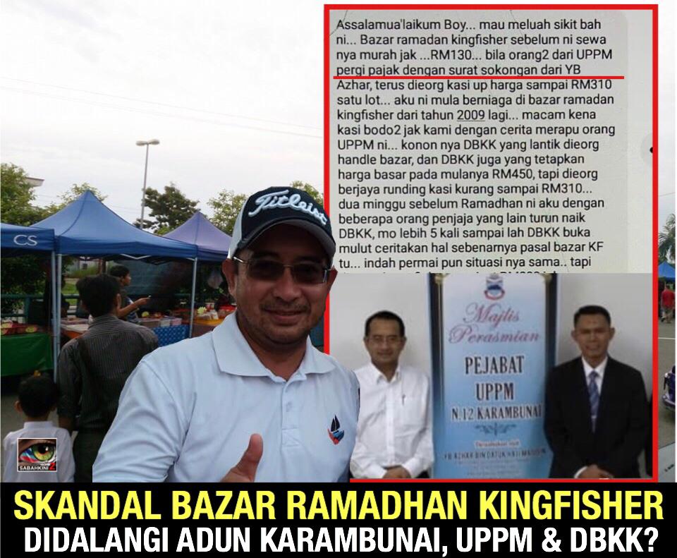 Skandal Bazar Ramadhan Kingfisher, SPRM perlu siasat libatkan UPPM, Adun Karambunai dan DBKK