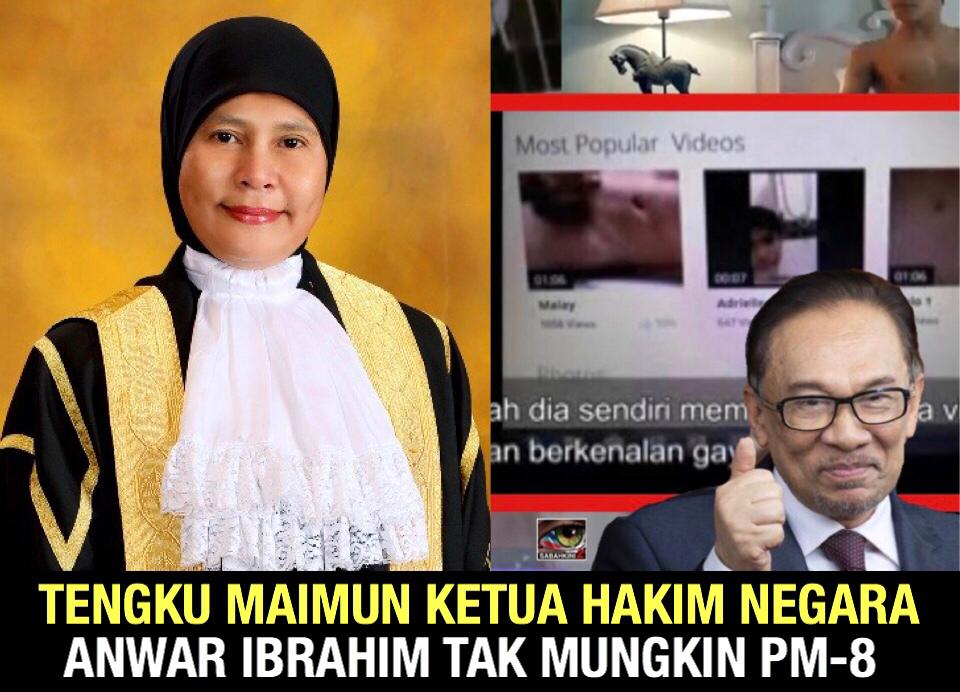  Tengku Maimun Sah Ketua Hakim Negara, impian Anwar Ibrahim PM 8 berkecai!