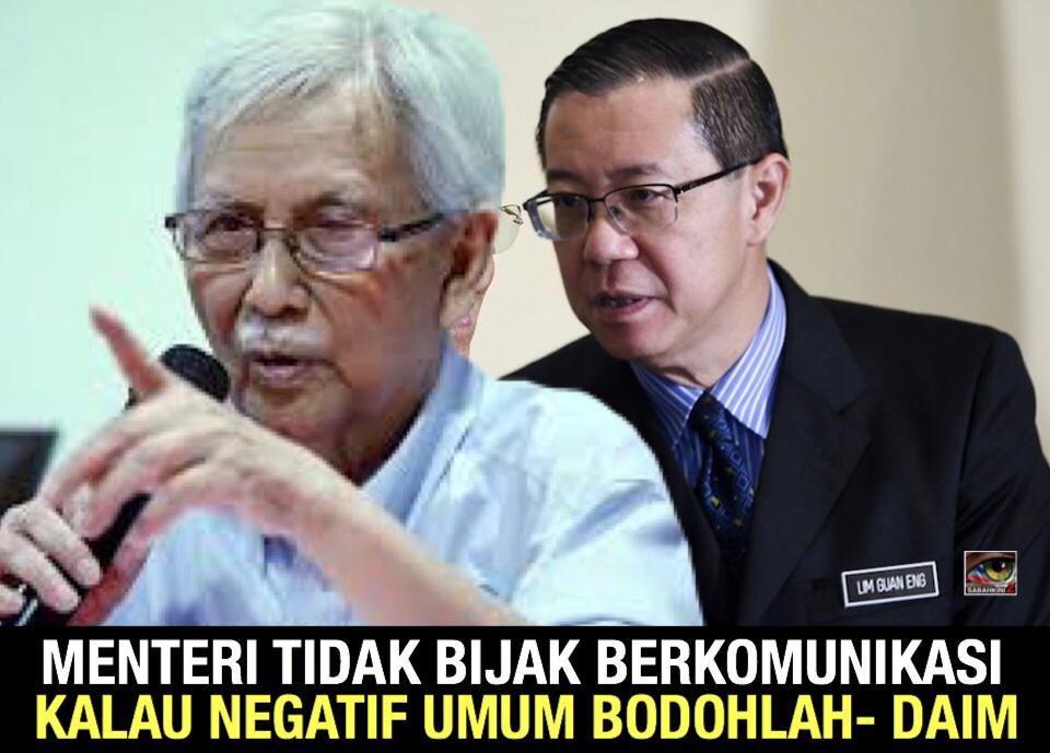 Ringgit jatuh Daim 'bodohkan' Menteri Kewangan Lim Guan Eng kerana tidak bijak berkomunikasi 