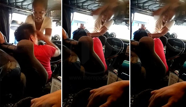 (VIDEO) Wanita Filipina mengamuk belasah pemandu bas curang