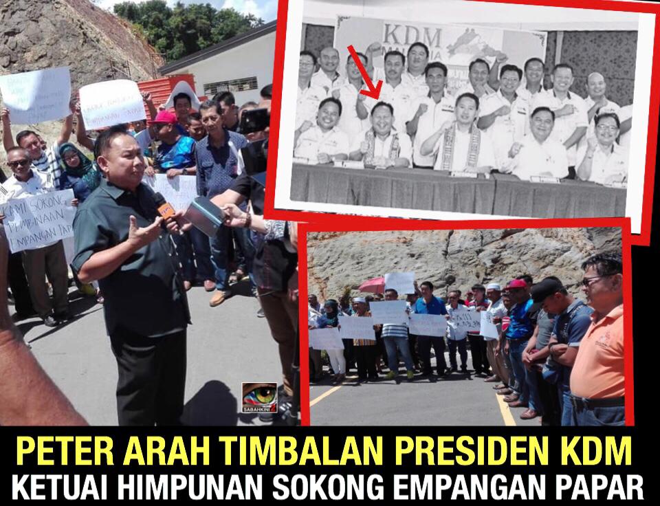 Peter arah Timbalan Presiden KDM bersama kontraktor ketuai himpunan ‘Orang Papar’ sokong Empangan Papar