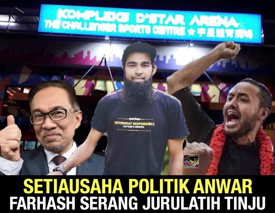Setiausaha Politik Anwar Farhash serang jurulatih tinju hingga cedera kemaluan