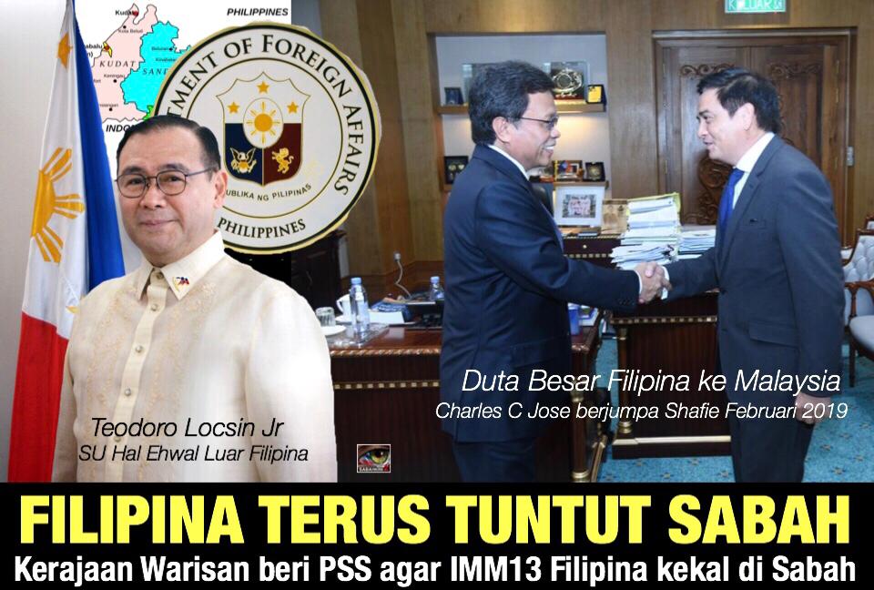 Filipina terus tuntut Sabah, Kerajaan Warisan beri  PSS agar IMM13 Filipina kekal di Sabah