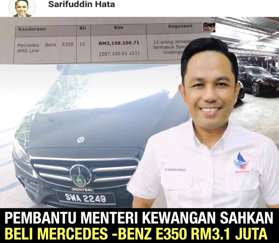 Pembantu Menteri Kewangan mengaku beli kenderaan mewah RM3,158,106.71 untuk menteri kabinet 