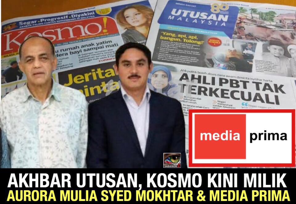 Akhbar Utusan, Kosmo kini milik Aurora Mulia Syed Mokhtar, Media Prima Berhad