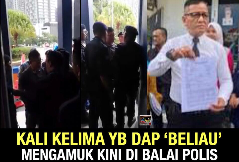 (VIDEO) Kali kelima YB DAP 'Beliau' mengamuk kini di balai polis!