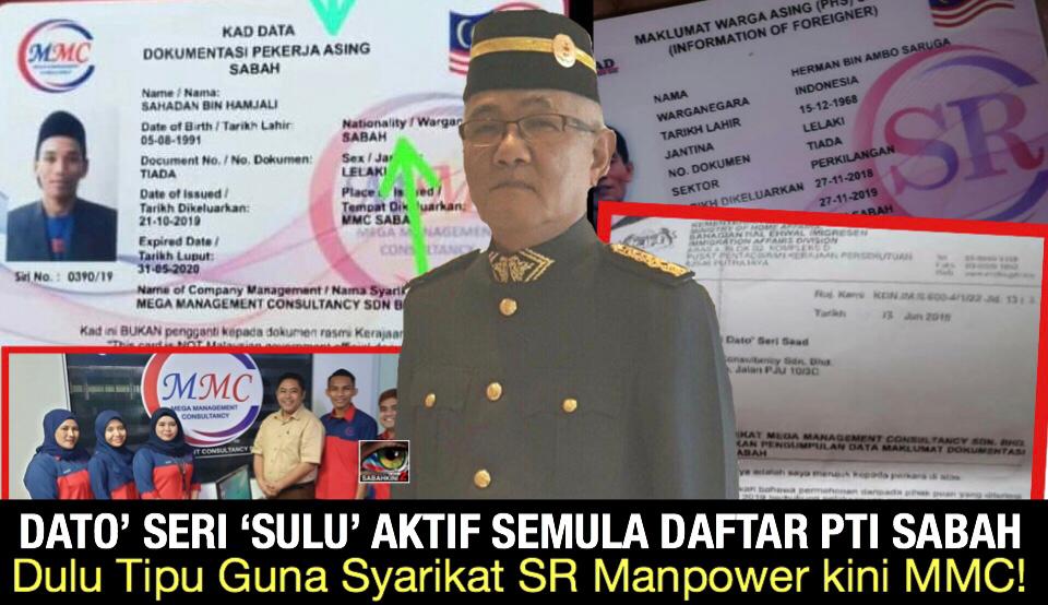 Dato' Seri 'Sulu' pro warisan aktif semula daftar PTI Sabah guna syarikat tipu SRM, MMC 
