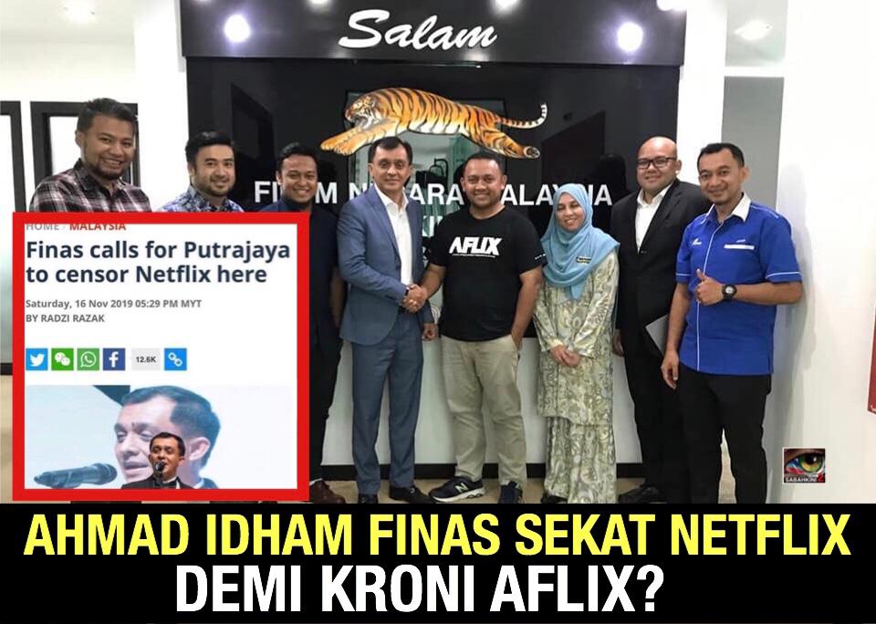 Ahmad Idham FINAS gesa kerajaan  sekat Netflix demi ‘kroni' Aflix?