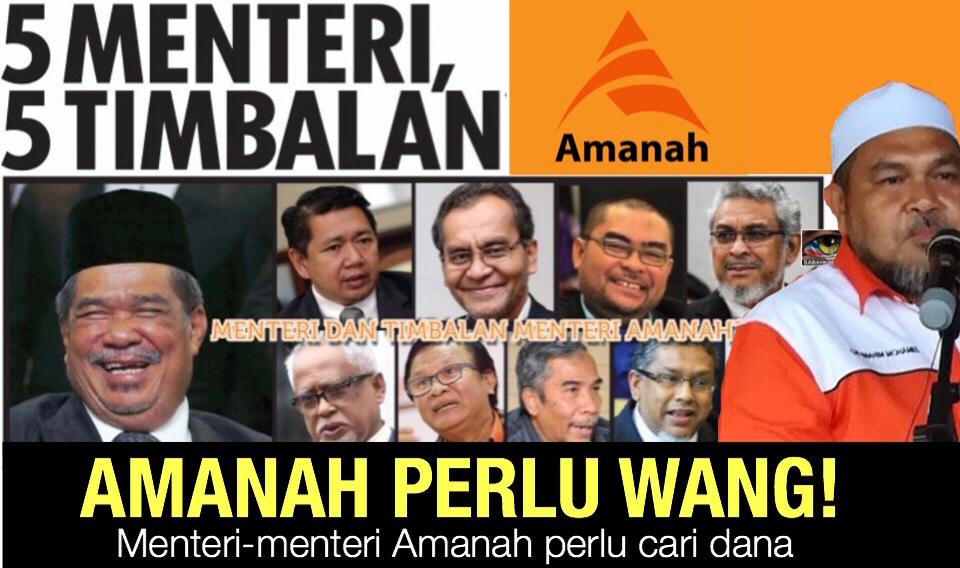 Parti AMANAH tiada wang mana Menteri  Amanah kata pemimpin Kelantan