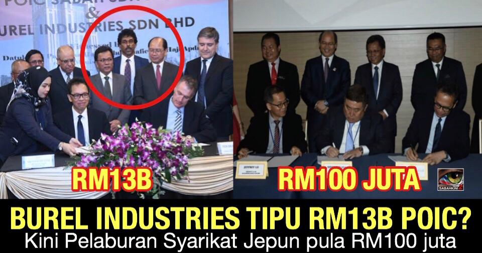 POIC: Kerajaan Warisan ditipu Burel Industries RM13B kini umum pelaburan Jepun RM100 juta