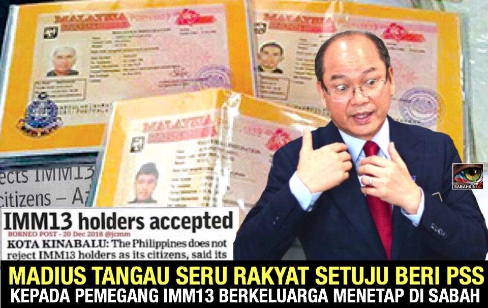 Madius Tangau seru rakyat setuju beri PSS kepada pemegang IMM13 berkeluarga menetap di Sabah