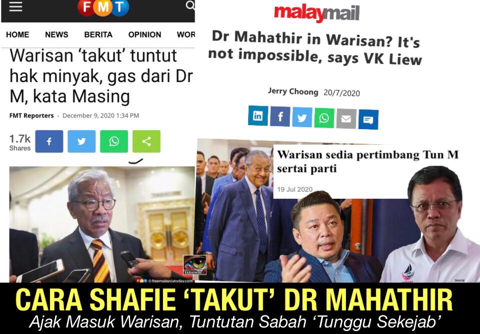 Cara Shafie 'takut' Dr Mahathir ajak masuk Warisan rugikan Sabah sehingga PH, Warisan tumbang!