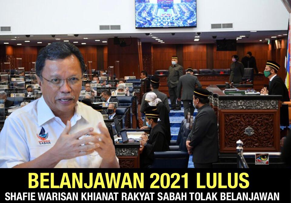 Belanjawan 2021 lulus, 111 sokong, 108 MP termasuk Shafie Warisan khianat rakyat Sabah tolak belanjawan 
