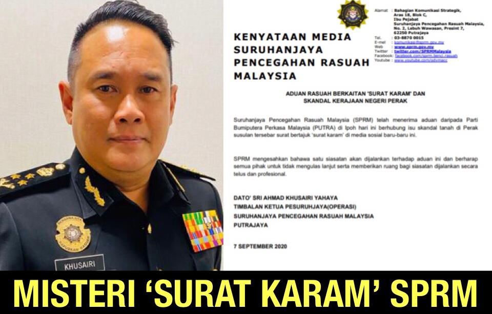 Apakah SPRM teruskan siasatan rasuah 'surat karam' di Perak?