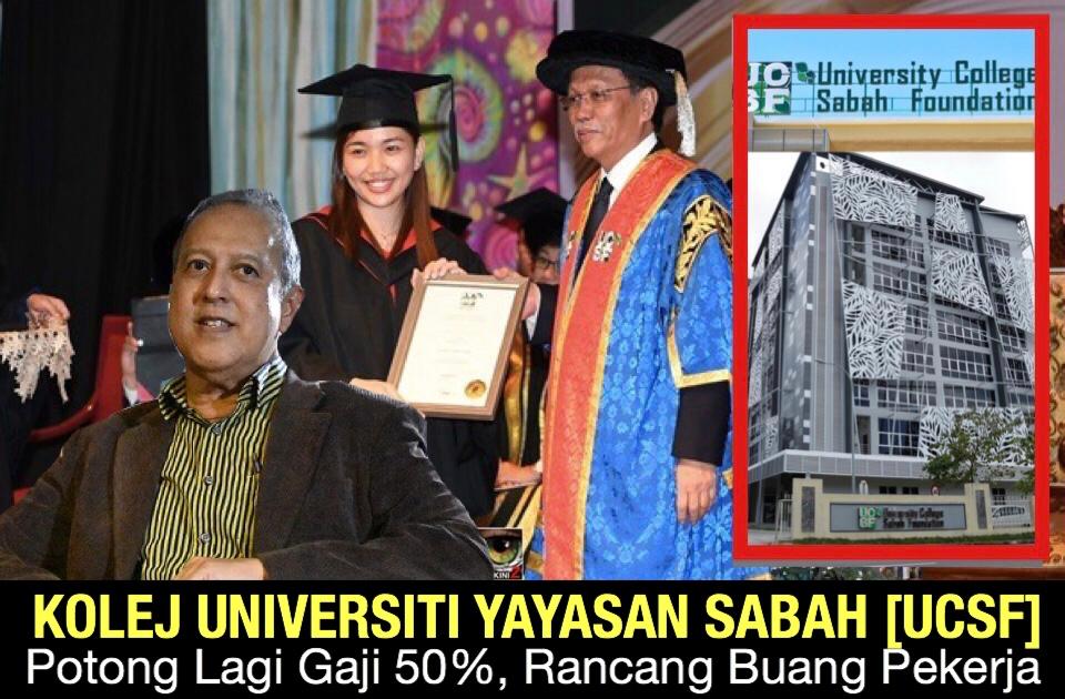 Kolej Universiti Yayasan Sabah potong lagi gaji 50%, rancang buang pekerja