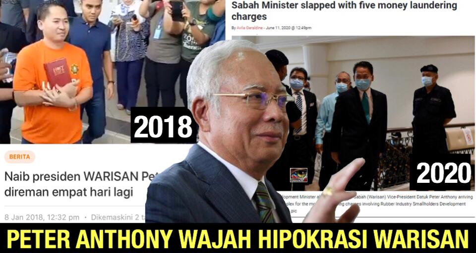 Penjelasan Najib kes Peter Anthony didakwa, dedah wajah hipokrasi pemimpin Warisan