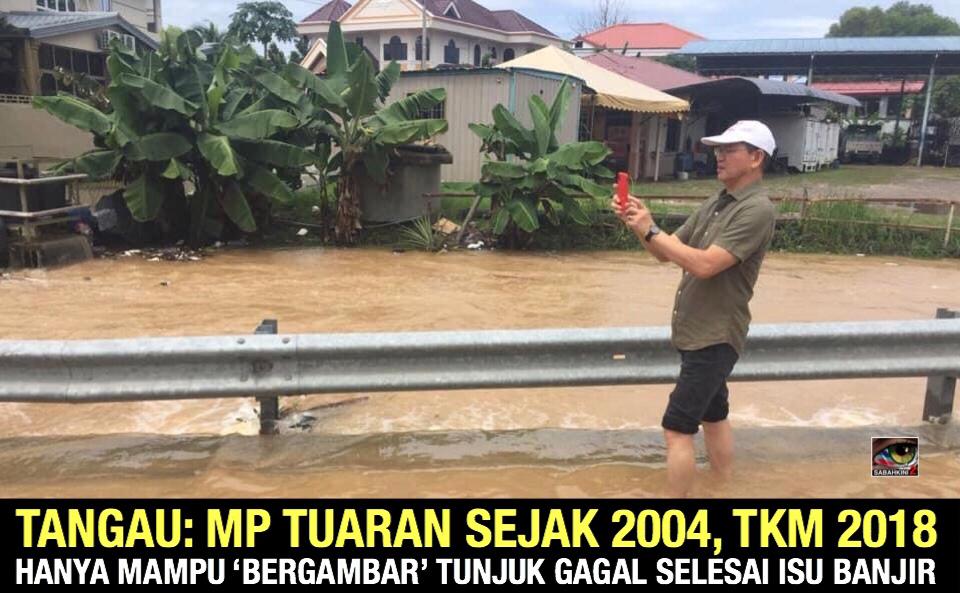 Madius Tangau hanya mampu ‘bergambar’ tunjuk gagal atasi banjir sejak jadi MP, TKM Sabah