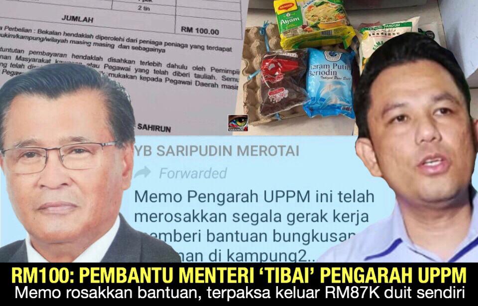 Kantoi RM100: Pembantu Menteri 'Tibai' Pengarah UPPM rosakkan bantuan, keluar RM87K duit sendiri