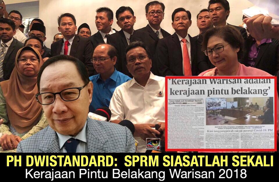 PH dwistandard, SPRM siasatlah sekali kerajaan pintu belakang Warisan 2018- Jeffrey Kitingan