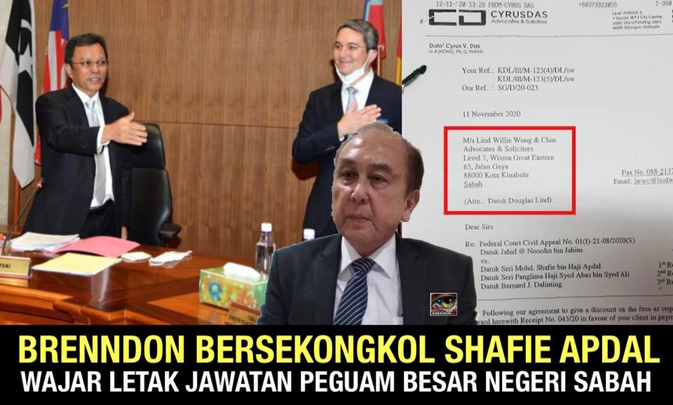 Brenndon Bersekongkol Shafie Apdal Warisan Wajar Letak Jawatan Peguam Besar Negeri Sabah