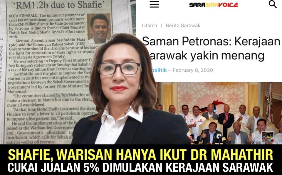 Shafie, Warisan hanya ikut Dr Mahathir, cukai jualan 5%  dimulakan Kerajaan Sarawak- ADUN Tulid
