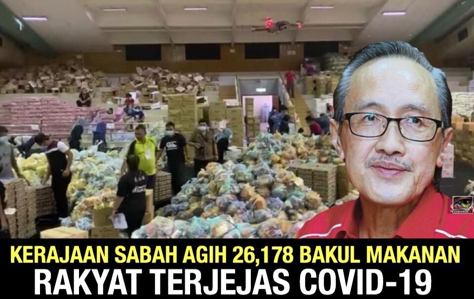 Kerajaan Sabah agih 26,178 bakul makanan kepada rakyat terjejas Covid-19