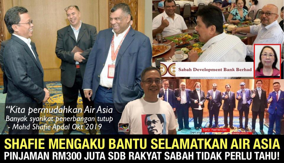 Shafie mengaku selamatkan AirAsia cuma pinjaman RM300 juta SDB rakyat Sabah tidak perlu tahu!