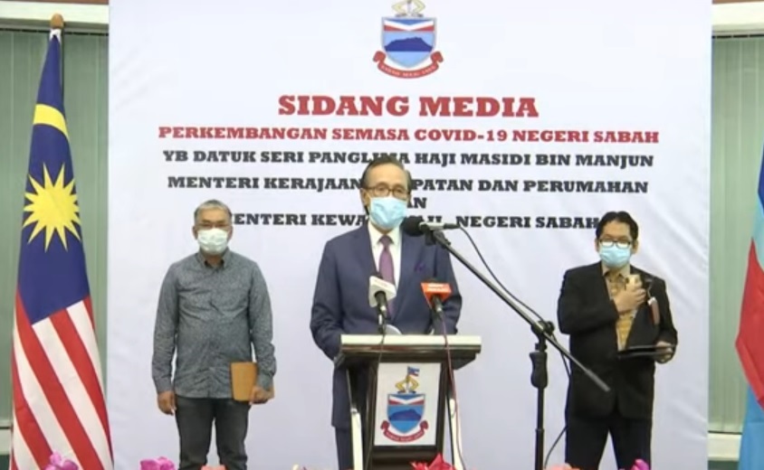 (VIDEO ARKIB) 19 Oktober : Sidang media perkembangan semasa COVID19 di Sabah- Masidi Manjun