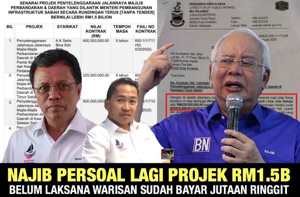 Hipokrasi 4: Najib persoal lagi projek RM1.5b belum laksana Warisan Plus sudah bayar jutaan ringgit