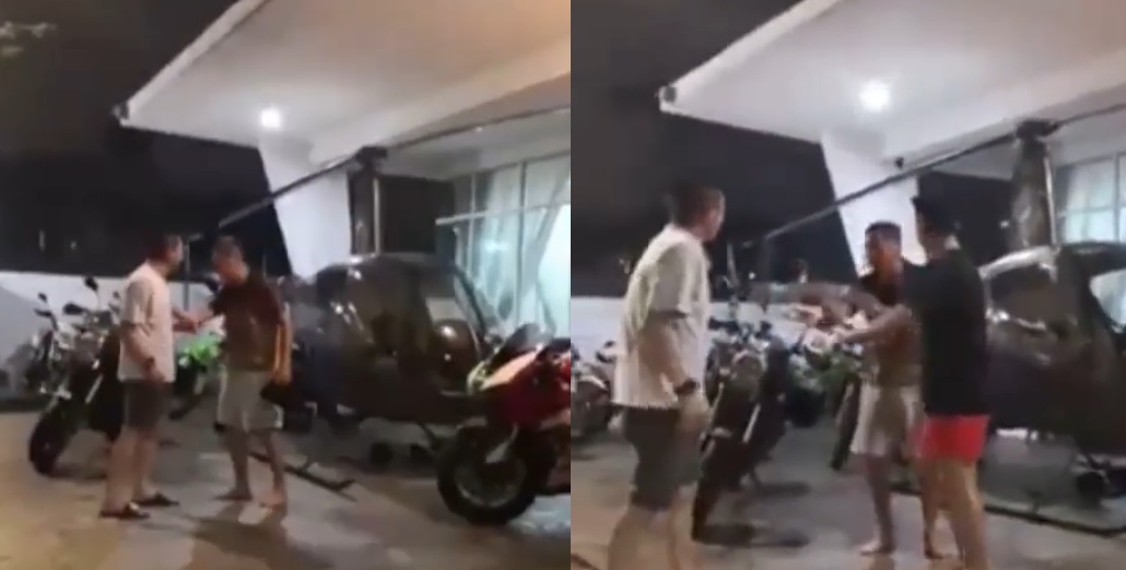 (VIDEO) 'Datuk' Bertengkar kerana helikopter parkir depan rumah