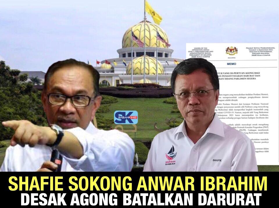 Shafie Apdal sokong Anwar Ibrahim desak Agong batalkan Darurat
