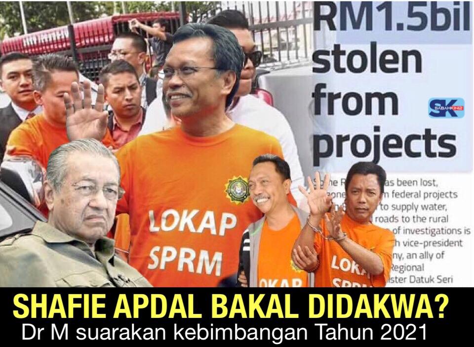 Tahun 2021: Dr Mahathir bimbang Shafie Apdal bakal didakwa kes rasuah?
