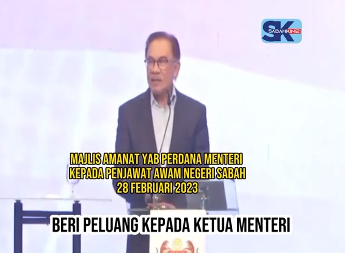 Amanat PM Anwar: Beri peluang kepada Hajiji Ketua Menteri pimpin Sabah