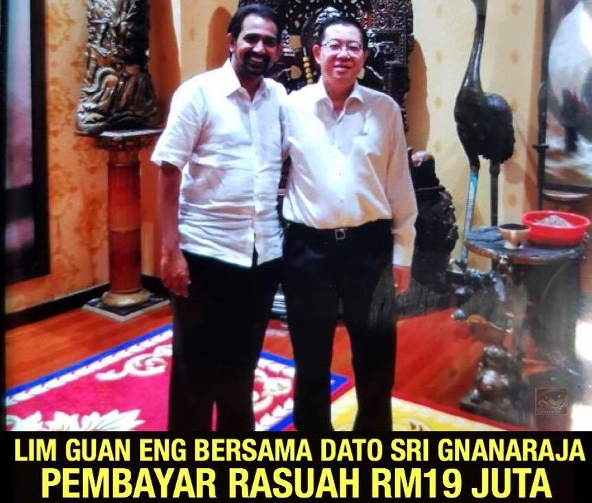 Lim Guan Eng mengaku kenal rapat Dato' Gnanaraja yang dibayar RM19juta?