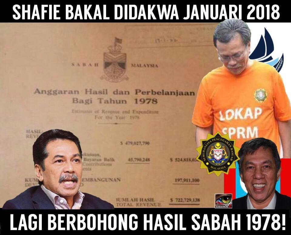 Shafie bakal didakwa SPRM Januari 2018 lagi berbohong hasil Sabah 1978!