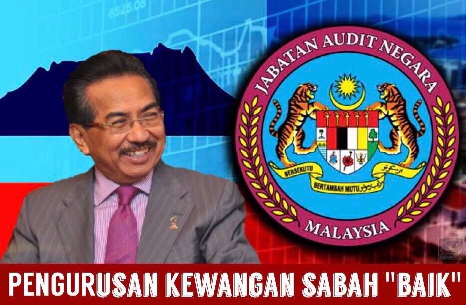 Laporan Audit Negara: Pengurusan Kewangan Sabah taraf 'BAIK'