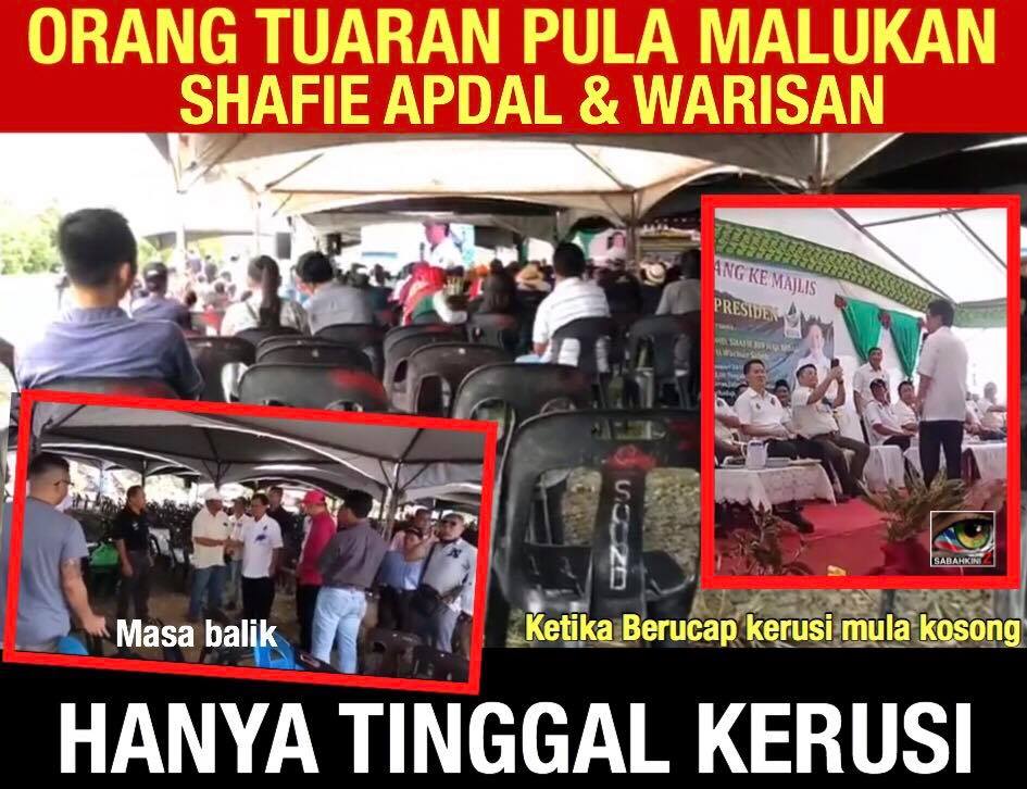 (VIDEO) Warisan dimalukan lagi: Asyik memuja Mahathir giliran orang Tuaran tinggalkan Shafie berucap!