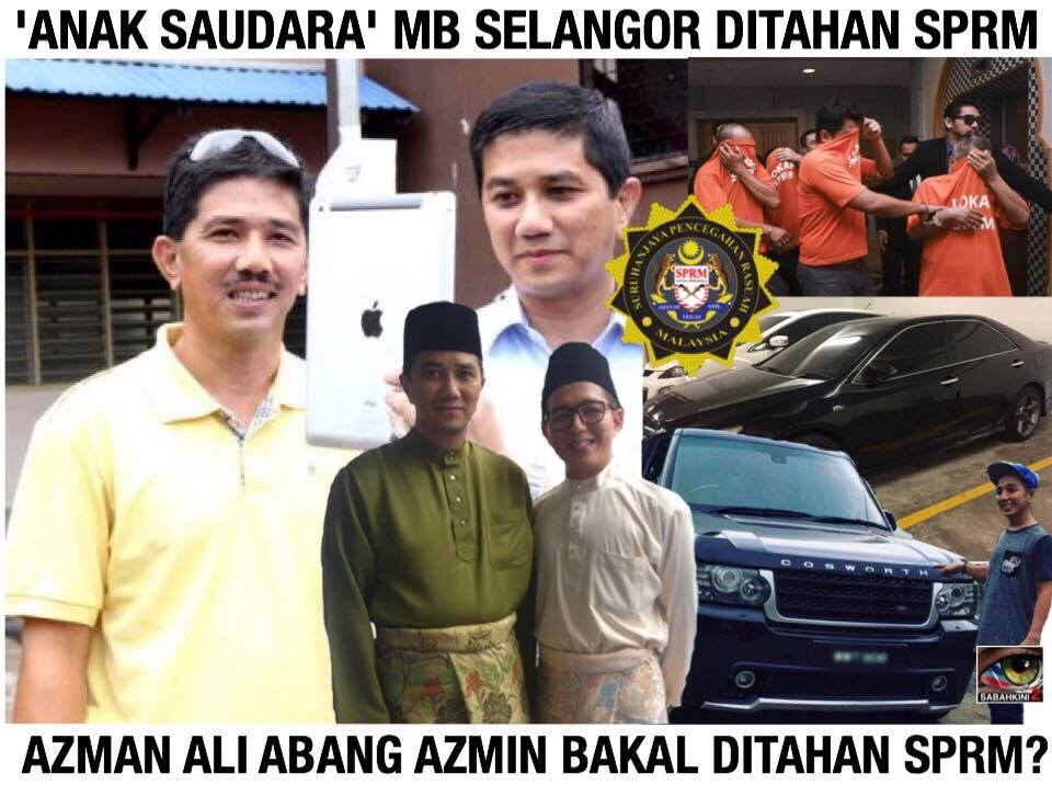Azman Ali abang MB Selangor bakal ditahan SPRM?