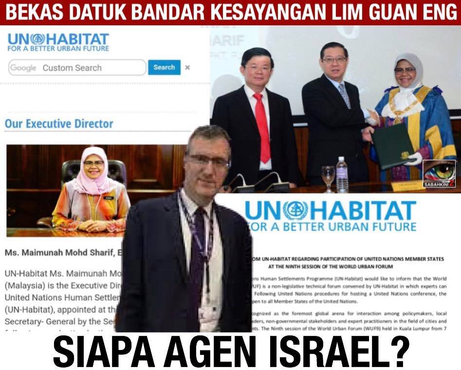 Delegasi Israel: Rupanya bekas Datuk Bandar kesayangan Lim Guan Eng Pengarah UN-Habitat